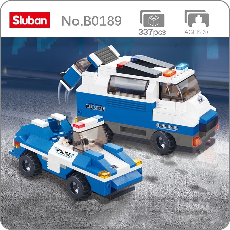 Sluban B0189 Prisoner Transport Vehicle Building Set