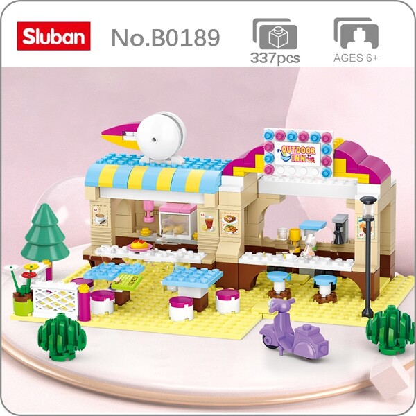 Sluban B0530 Bird Fast Food Shop Court