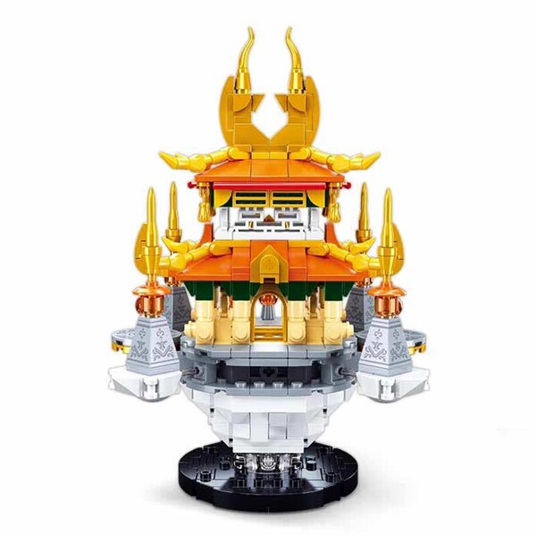 Sluban B1001 Fire Pavilion Tower Palace