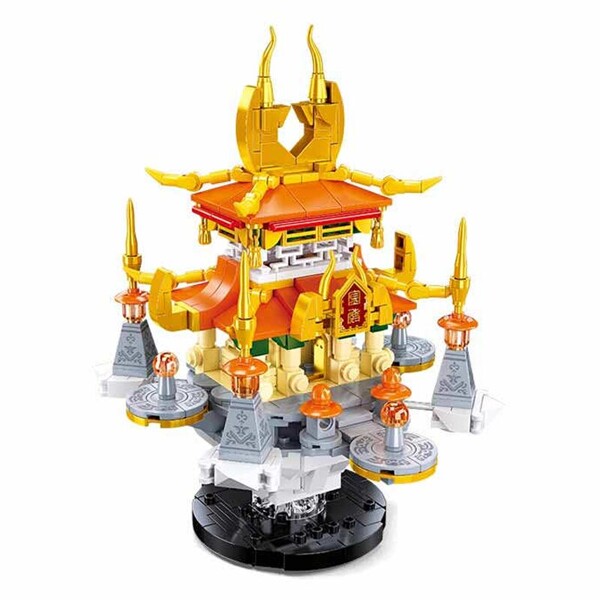 Sluban B1001 Fire Pavilion Tower Palace
