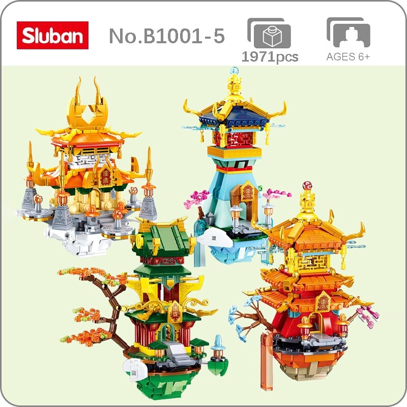 Sluban B1001-5 Chinese Ancient Fairy Pavilion Tower