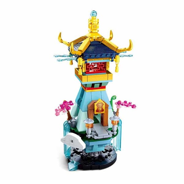 Sluban B.1005 Sakura Tree Fairy Pavilion Tower Palace