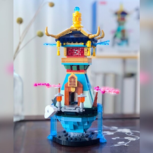Sluban B.1005 Sakura Tree Fairy Pavilion Tower Palace