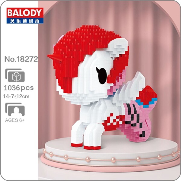 Balody 18272 Red Fly Horse with Fish Tail