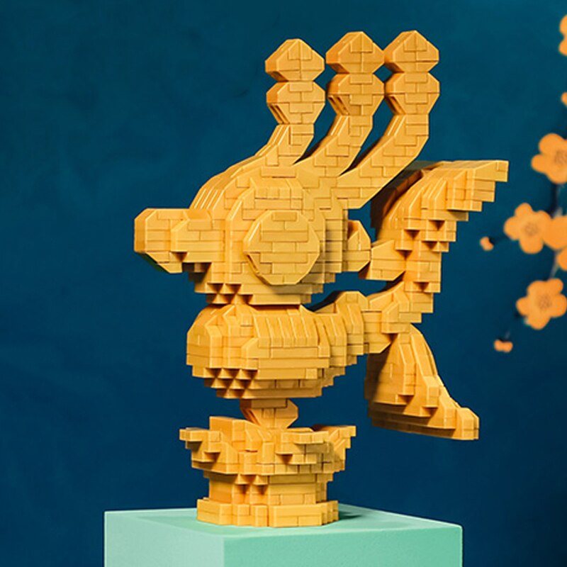 Balody 18365 Ancient Sanxingdui Civilization Gold Bird Statue