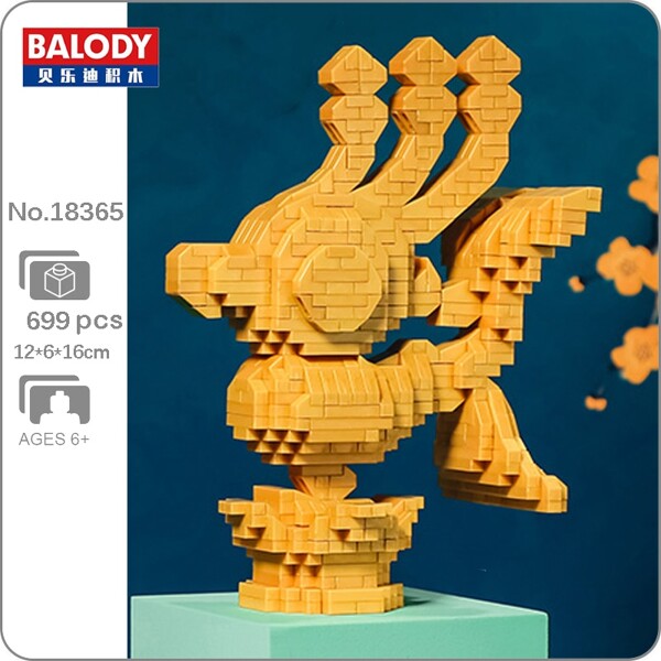 Balody 18365 Ancient Sanxingdui Civilization Gold Bird Statue