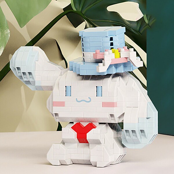 HC Magic 6033-6034 White Gentleman Dog with Rainbow Horse