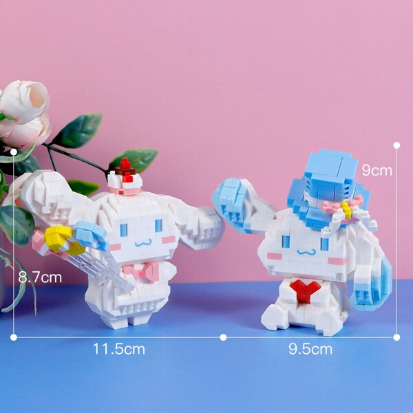 HC Magic 6033-6034 White Gentleman Dog with Rainbow Horse