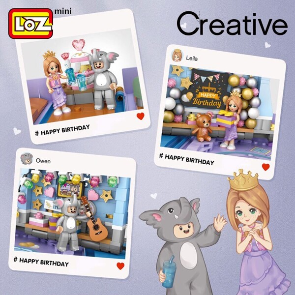 LOZ 1229 Fairy Tale Folding Wedding Book