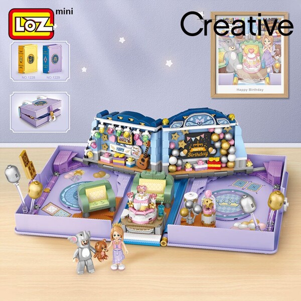 LOZ 1229 Fairy Tale Folding Wedding Book