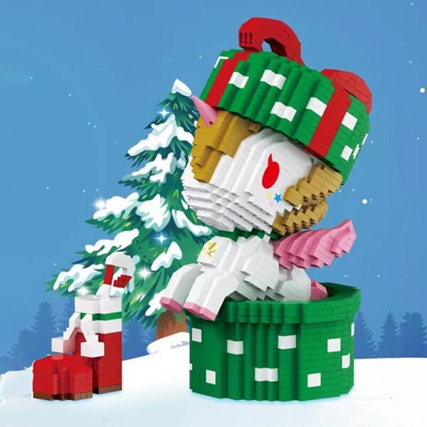 HC Magic 210588-210589 Merry Christmas Gift with a Stocking Horse and Deer with Sleigh