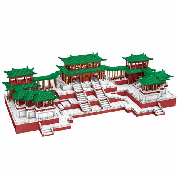 Lezi 8203 Ancient Daming Palace Pavilion