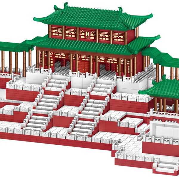 Lezi 8203 Ancient Daming Palace Pavilion