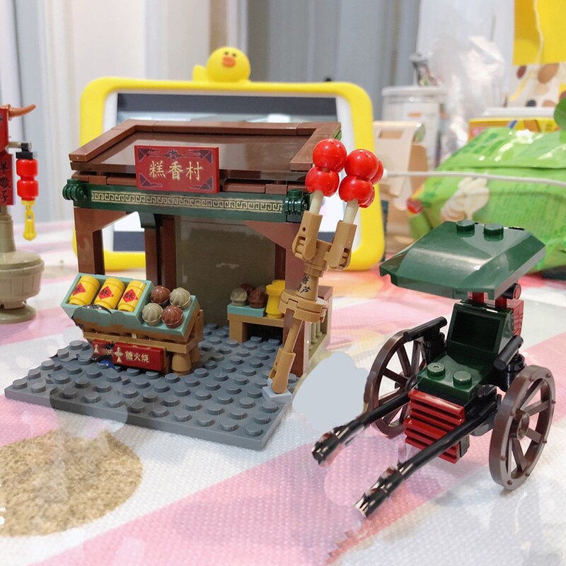 Sembo 601602 Sugar-coated Haws Rickshaw