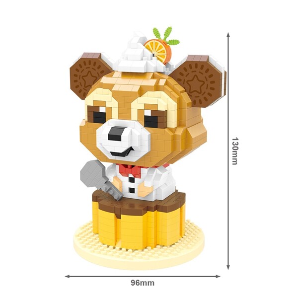 Wise Hawk 2696 Brown Bear Cooking Orange Biscuits