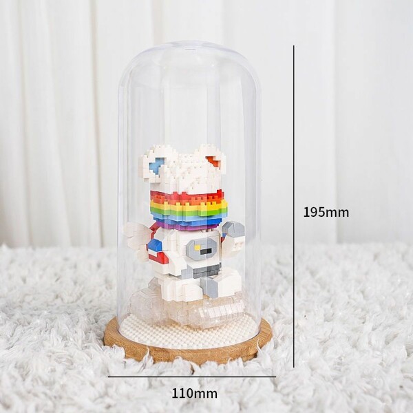 Wise Hawk 2719-2721 Rainbow Angel Bear with LED Light in Display Cover