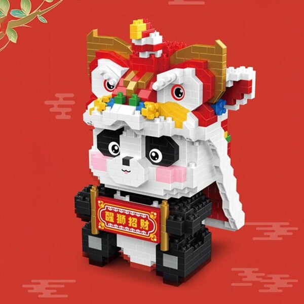 YKO 2154 China Ancient Panda Lion Dance