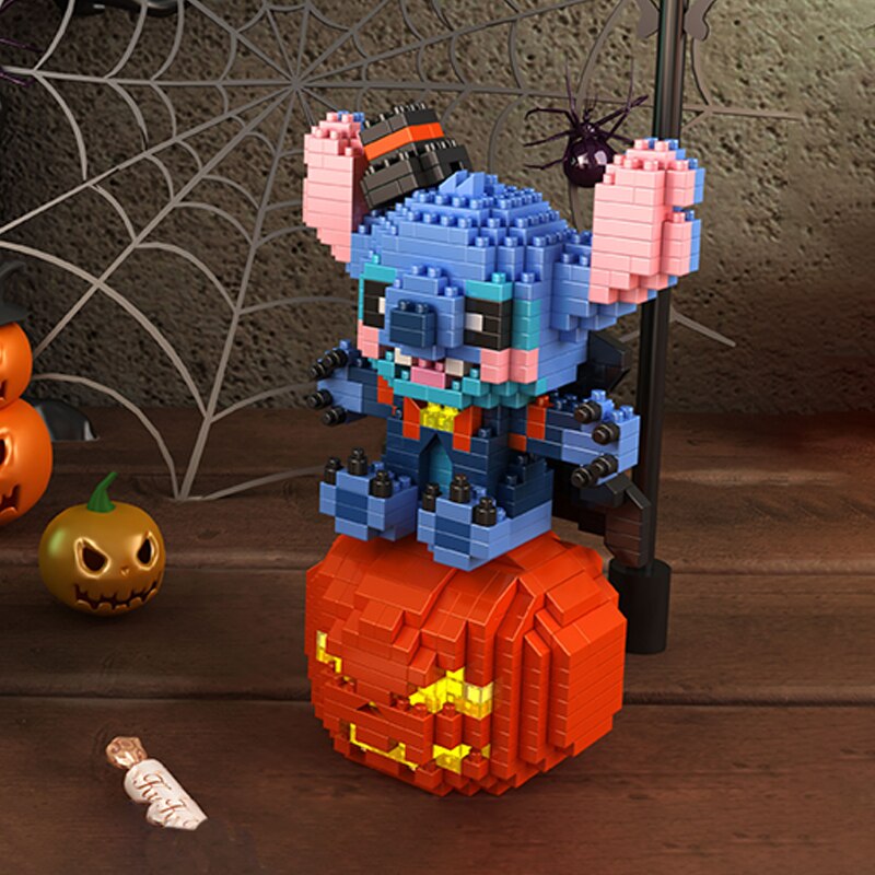 YKO 2169 Halloween Pumpkin Blue Vampire with LED Lighting