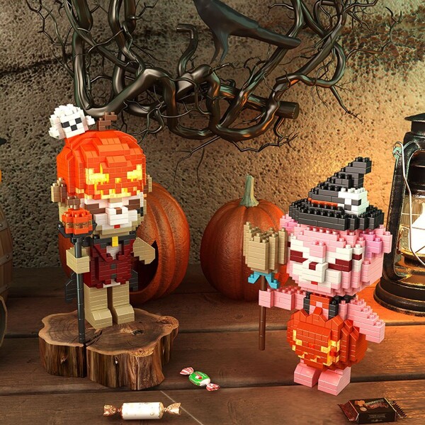 YKO 2165-2170 Halloween Pumpkin Animals with LED Lighting