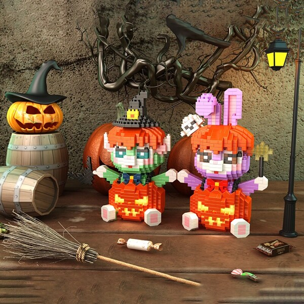 YKO 2165-2170 Halloween Pumpkin Animals with LED Lighting