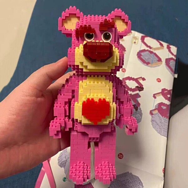 HC Magic 6038 Strawberry Bear with Storage Box