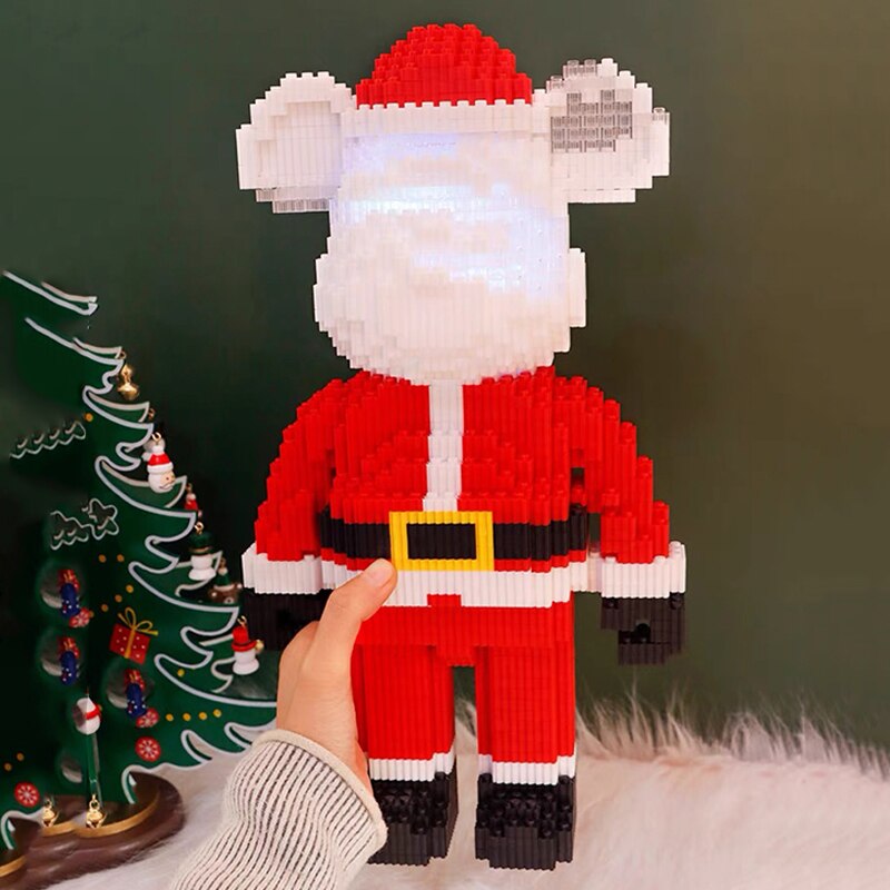HCP 18076 Santa Claus Bear with LED Light