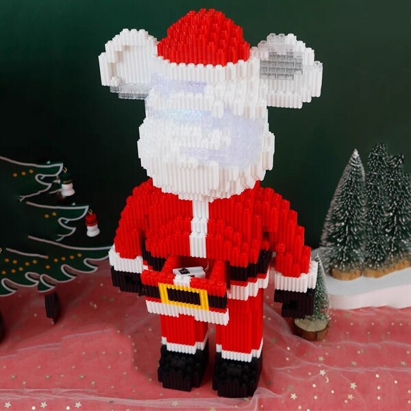 HCP 18076 Santa Claus Bear with LED Light