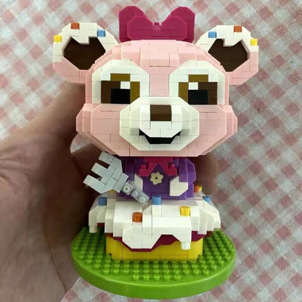 WS 2695 Desserts Animal World Donut Pink Bear Cake Pet