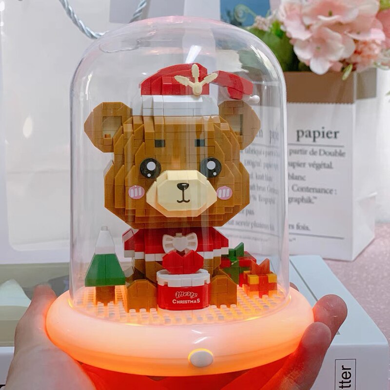 WS 2717 Cartoon Merry Christmas Bear Animal LED Light