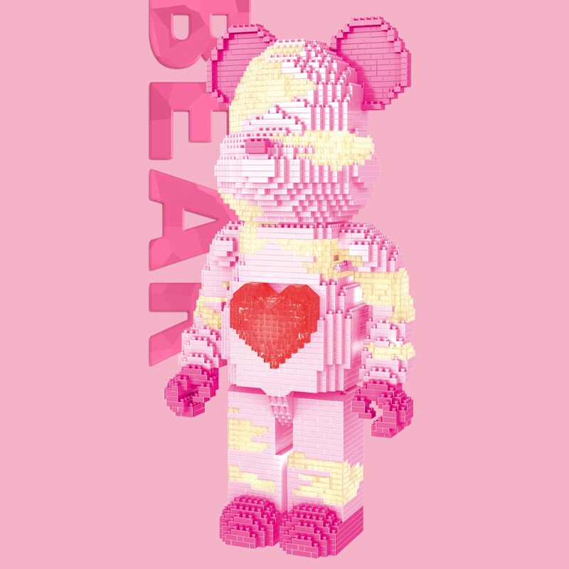 YKO 2161 Cartoon Pink Heart Bear