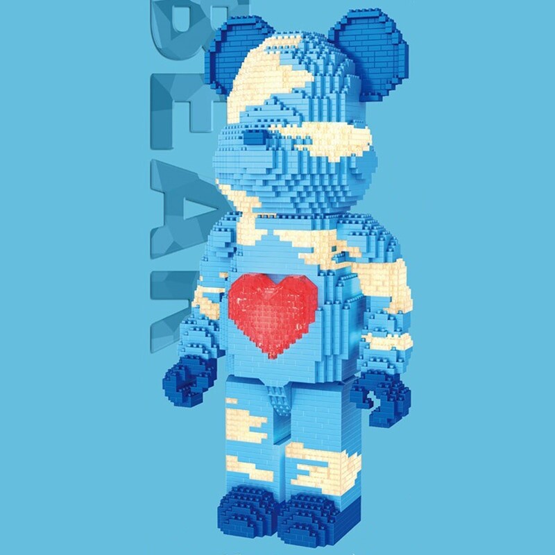 YKO 2162 Cartoon Blue Heart Bear