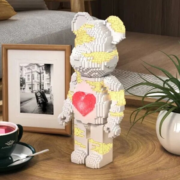 YKO 2155-2162 Cartoon Striped Heart Bear