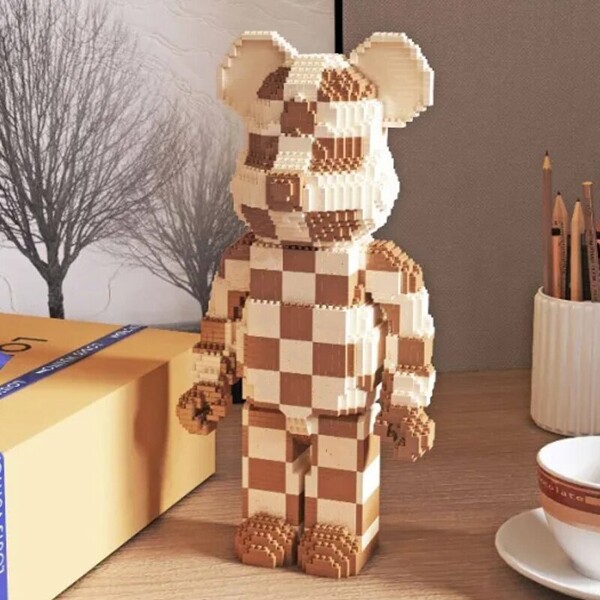 YKO 2155-2162 Cartoon Striped Heart Bear