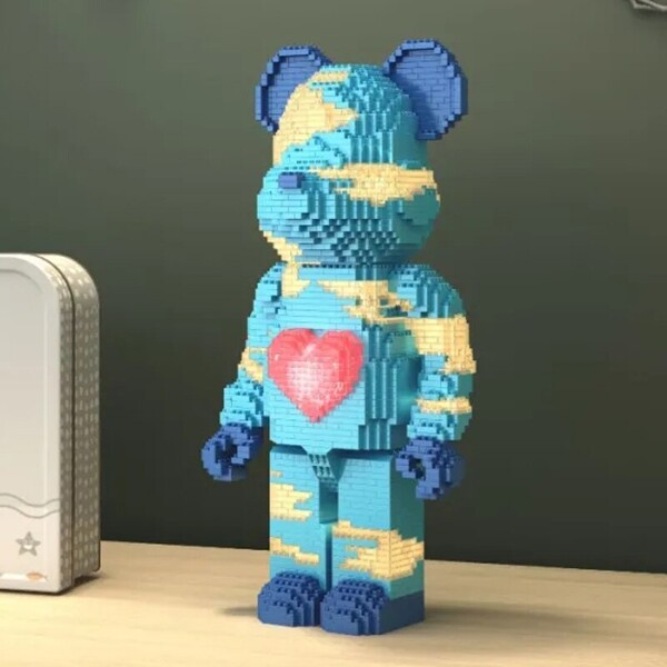 YKO 2155-2162 Cartoon Striped Heart Bear