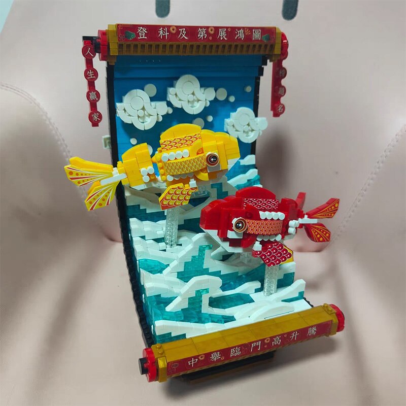 Dr.star 787 Lucky Carp Fish Sea Wave Wealth Fortune Animal Model