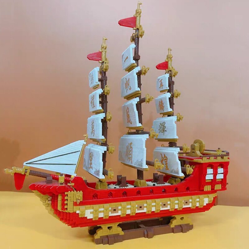 Dr.star 789 China Ancient Sailboat Pirate Ship Sea Boat 3D Model