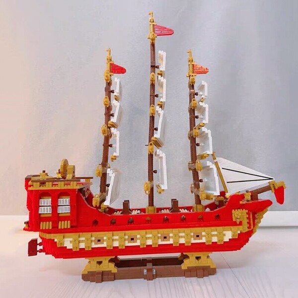 Dr.star 789 China Ancient Sailboat Pirate Ship Sea Boat 3D Model