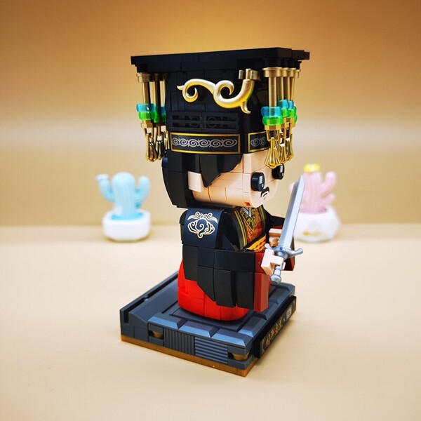 LOZ 1341 China Ancient Dynasty Li Zhi Emperor King Doll 3D Model