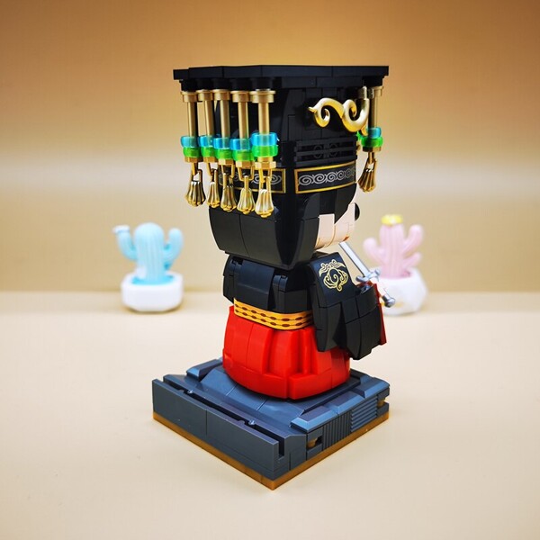 LOZ 1341 China Ancient Dynasty Li Zhi Emperor King Doll 3D Model