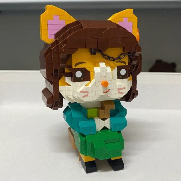 LOZ 8904 Animal World Mona Lisa Cat Sit Lady Pet Doll