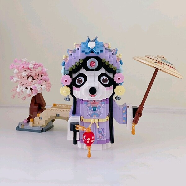 LOZ 8101-8108 Ancient Chinese Panda Actor Beauty Warrior General Animal