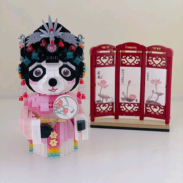 LOZ 8101-8108 Ancient Chinese Panda Actor Beauty Warrior General Animal