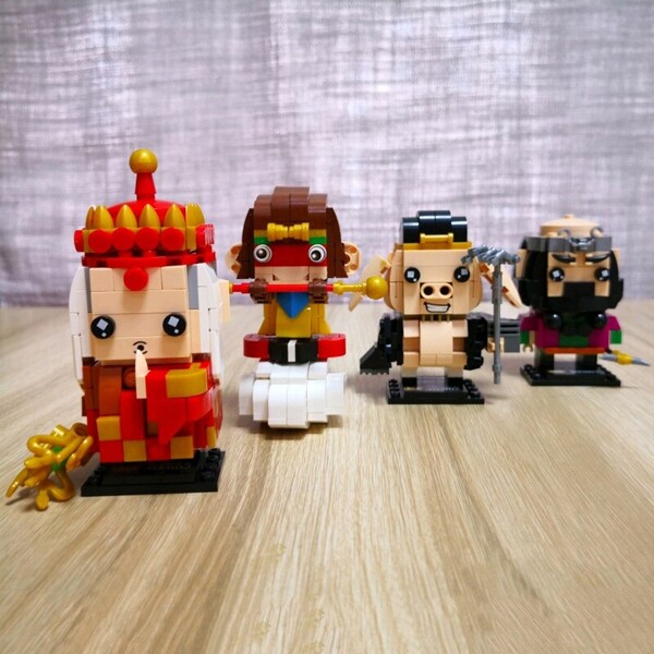 LOZ 1439-1442 Journey To The West Master Monkey King Pig Animal Monk Monster Doll
