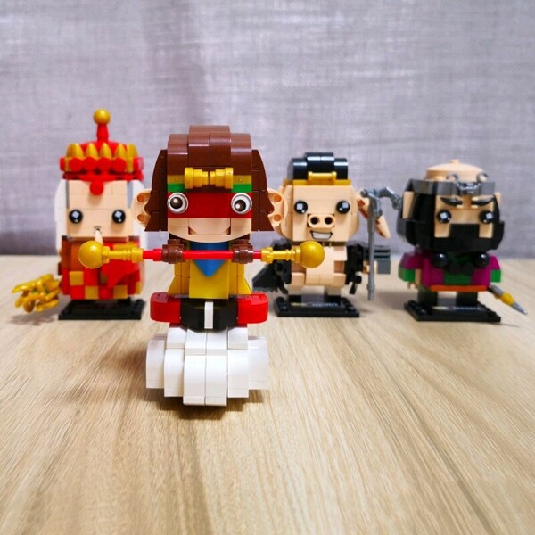 LOZ 1439-1442 Journey To The West Master Monkey King Pig Animal Monk Monster Doll