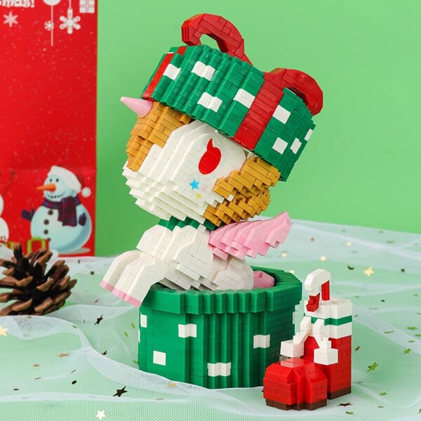 LP 210588-210589 Merry Christmas Unicorn Deer Sleigh Stocking Animal Tree Pet Doll