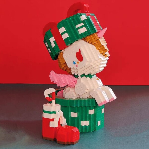 LP 210588-210589 Merry Christmas Unicorn Deer Sleigh Stocking Animal Tree Pet Doll