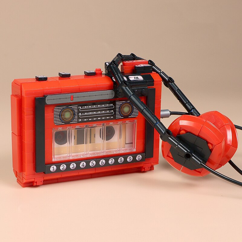Lezi 00989 Music Tape Recorder Song Radio Earphone Headphone Machine Model