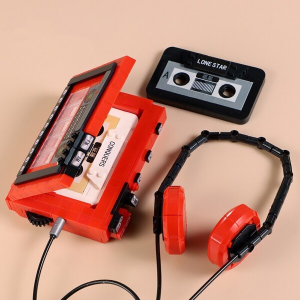 Lezi 00989 Music Tape Recorder Song Radio Earphone Headphone Machine Model