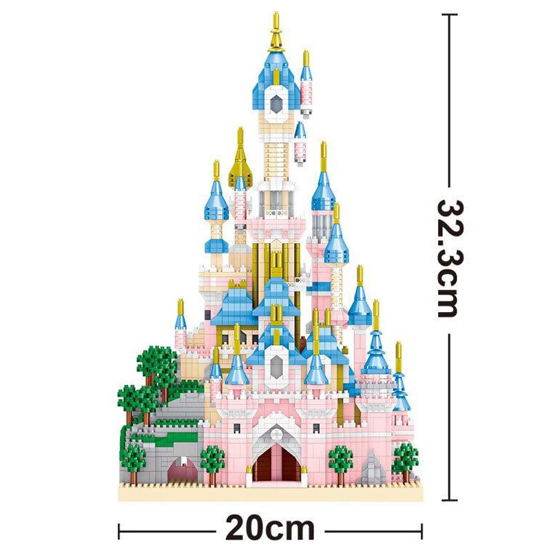 Lezi 8240 World Architecture Paris Dream Castle Tower Garden Model