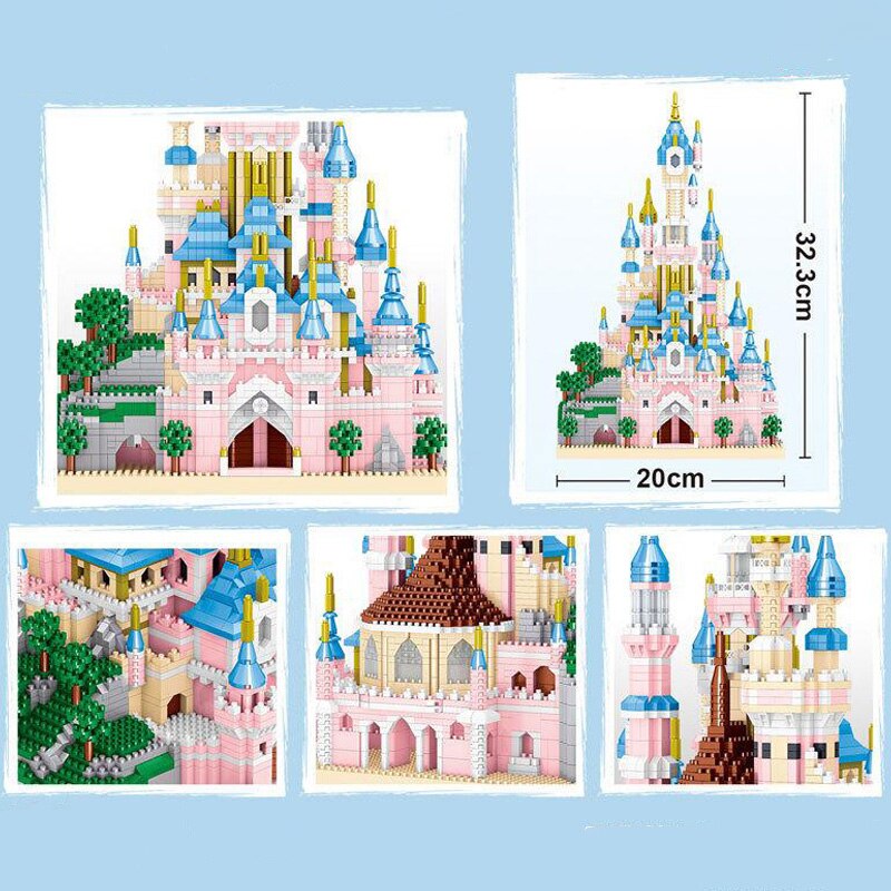 Lezi 8240 World Architecture Paris Dream Castle Tower Garden Model